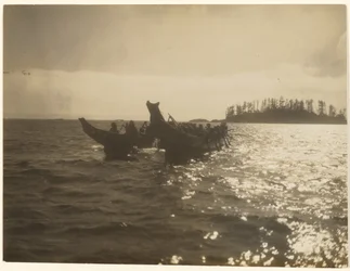 Madly They Drove Their Craft Across the Water