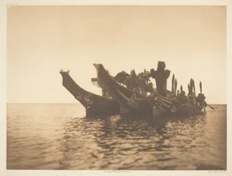 Masked Dancers in Canoes-Qagyuhl A