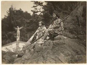 Motana and His Father, Kenada the Raven Chief