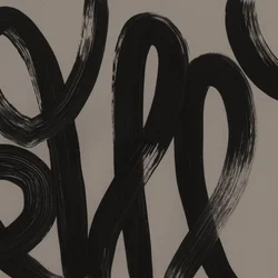Dynamic Black Brushstrokes