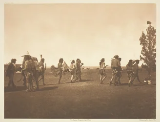 Arikara Medicine Ceremony - Dance of the Fraternity, 1908