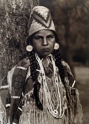 American Indians: Portrait of Girl Umatilla