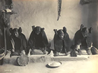 The Mealing Trough - Hopi by Edward S. Curtis