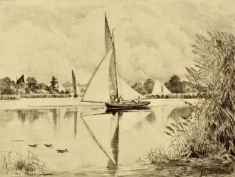 The Bure: On Wroxham Road, c.1880