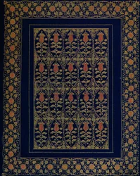 Bookbinding in Blue Morocco with Inlay and Gold Tooling, 1914