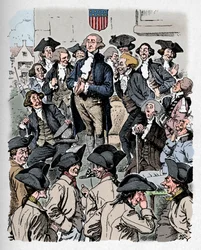 George Washington Trying to Tell a Lie