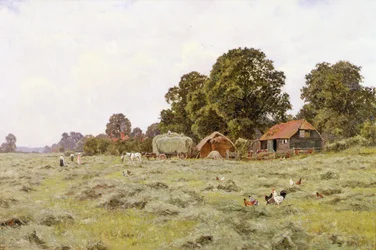 Haymaking in Fittleworth, Sussex