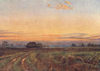 The sun is setting . . . . Earth like a tired child turns her face to the bosom of the night