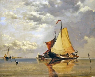 Dutch Boats off Fort Lillo, Mouth of the Scheldt