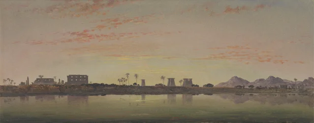 Pylons at Karnak, the Theban Mountains in the Distance