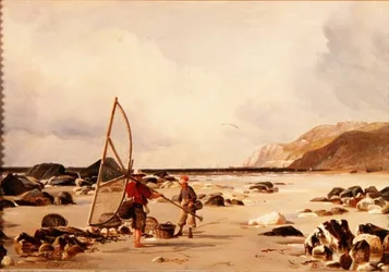 Shrimpers on a Beach