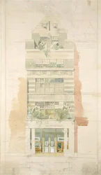 Design for the Facade of McLean Fine Art Galleries, Haymarket, London