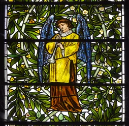 Nun Monkton, St Mary, Morris Marshall & Faulkner & Co, William Morris, Edward Burne-Jones, Angel Musician