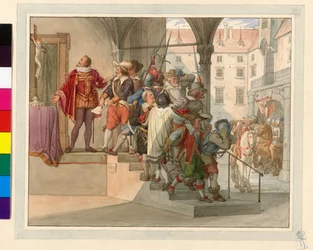 A Deputation of the Austrian Protestant Stands in Front of Emperor Ferdinand II. 1619 (Sturm Petition)