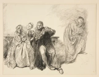 Bianca and Lucentio, from Act III, Scene I, Taming of the Shrew