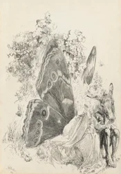 Bottom & Titania, illustration for A Midsummer Night