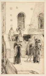 Exuent Salarino and Salanio, from Act I, Scene i, Merchant of Venice