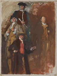 Figure Study, for The Apotheosis of Pennsylvania, House of Representatives Chamber, Pennsylvania State Capitol, Harrisburg