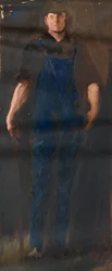 Figure Study, for The Apotheosis of Pennsylvania, House of Representatives Chamber, Pennsylvania State Capitol, Harrisburg