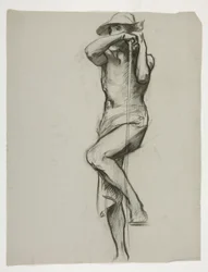 Figure Study for The Spirit of Vulcan, Genius of the Workers in Iron and Steel, Capitol Rotunda, Harrisburg, Pennsylvania