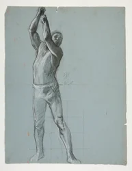 Figure Study for The Spirit of Vulcan, Genius of the Workers in Iron and Steel, Capitol Rotunda, Harrisburg, Pennsylvania