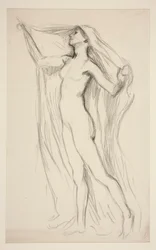 Figure Study for Mural at the State Capitol Building in Harrisburg, Pennsylvania, 1902-1911