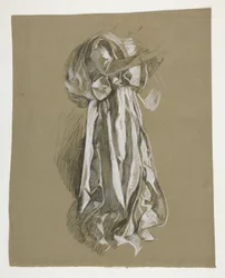 Figure study for the Infant Galahad, from The Quest of the Holy Grail