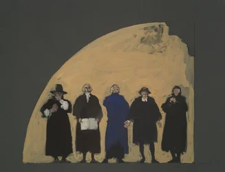 Five Lawmakers, Early Study for Supreme Court Decorations (Unrealized), for the State Capitol Building in Harrisburg, Pennsylvania, 1902-1911