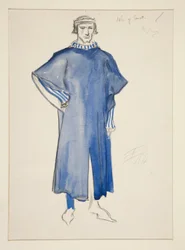John of Gaunt, Costume Sketch for Henry Irving