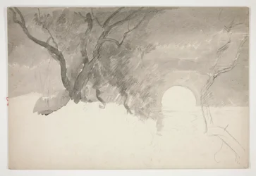 Landscape by a riverbank
