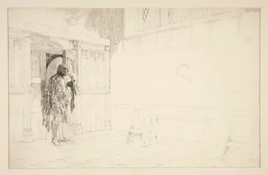 Preliminary sketch for Merry Wives of Windsor