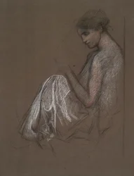 Seated female figure