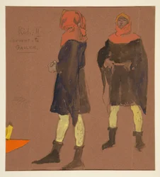 Sewart to Gaoler, Costume Sketch for King Richard II