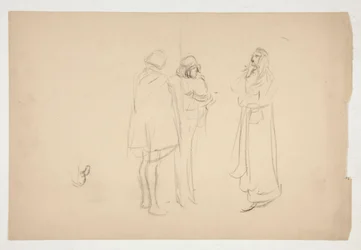 Sketch of Three Men, from Merchant of Venice