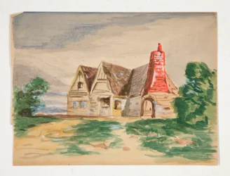 Sketch of a country cottage