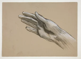Sketch of a Hand (recto); Composition Studies for a Play (verso)