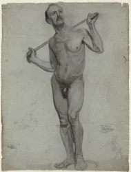 Sketch of a Male Nude