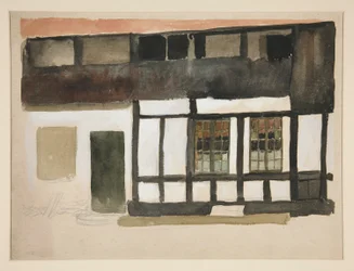 Sketch of Exterior of a Tudor House