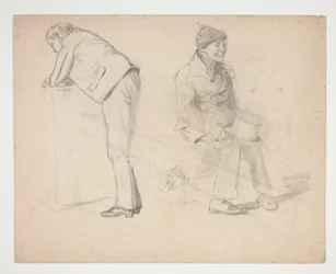 Sketch of Two Men - Unidentified Illustration