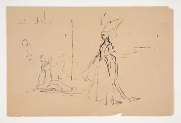 Study for Priest and the Great Lady