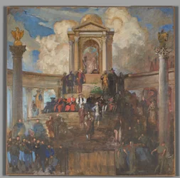 Study for The Apotheosis of Pennsylvania, House of Representatives Chamber, Pennsylvania State Capitol, Harrisburg