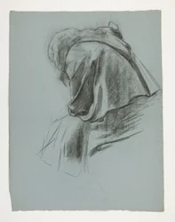 Study for The Departure, from The Quest of the Holy Grail (a series of fifteen paintings for the Boston Public Library, completed in 1901)