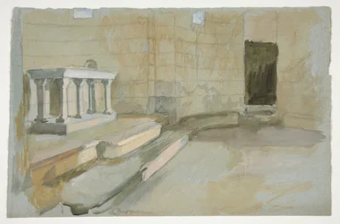 Study for The Quest of the Holy Grail (series of fifteen paintings for the Boston Public Library, completed in 1901)
