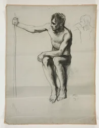 Study for The Spirit of Vulcan, Genius of the Workers in Iron and Steel, Capitol Rotunda, Harrisburg, Pennsylvania