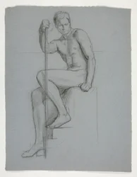 Study for The Spirit of Vulcan, Genius of the Workers in Iron and Steel, Capitol Rotunda, Harrisburg, Pennsylvania
