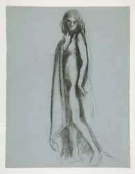 Study for figure of 7 pm in...