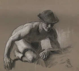 Study for Figure of Miner