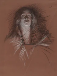 Study for Head of a Celtic Woman, from The Play Scene, Hamlet, Act 3, Scene 2