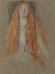 Study for the Head of Ophelia, in The Play Scene, in Hamlet