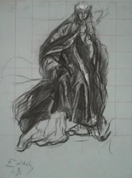 Study for the Queen, from The Play Scene, Hamlet, Act 3, Scene 2